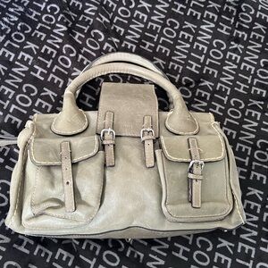 Chloe taupe satchel